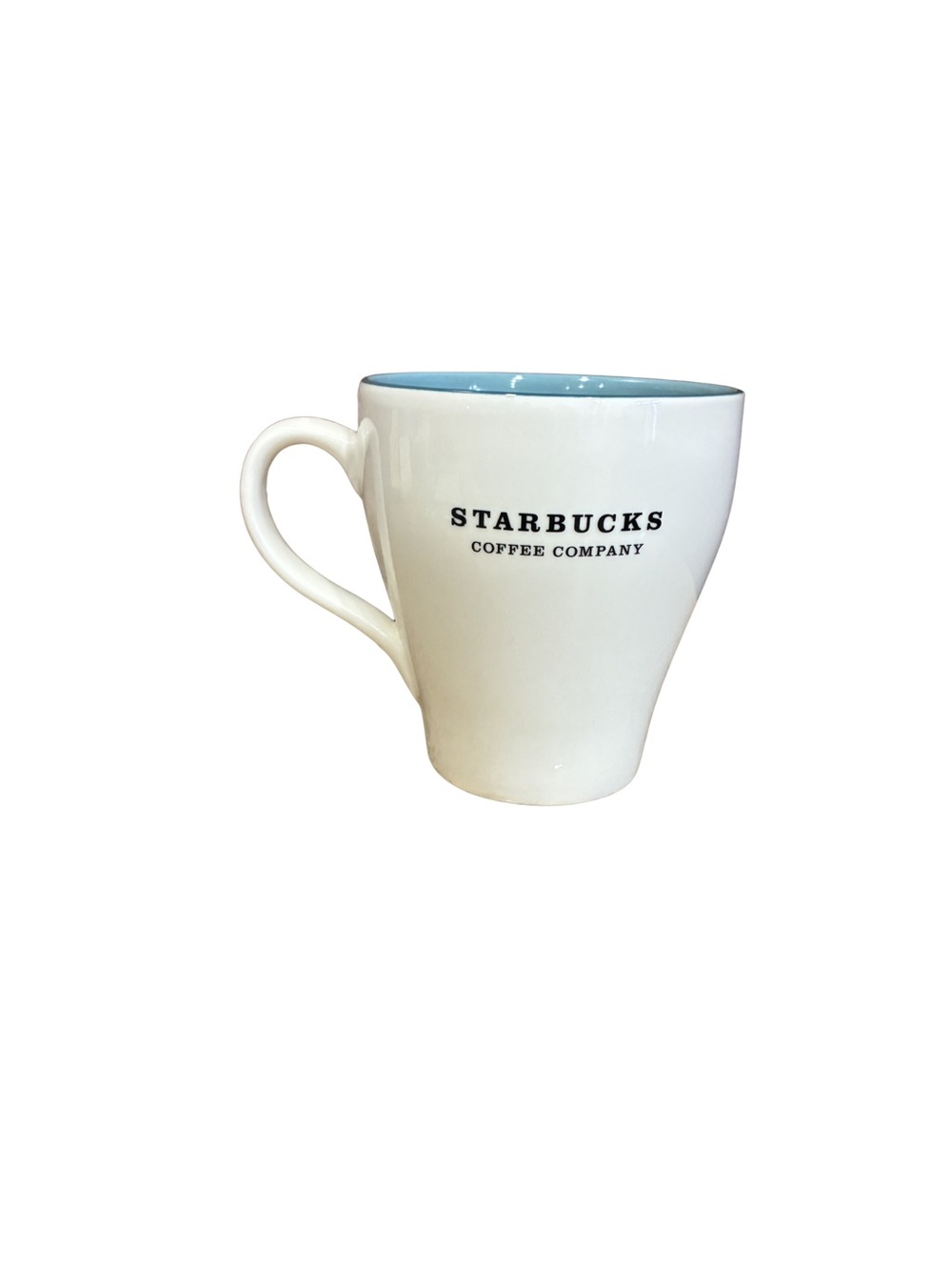 Starbucks 2007 White & Teal Mug